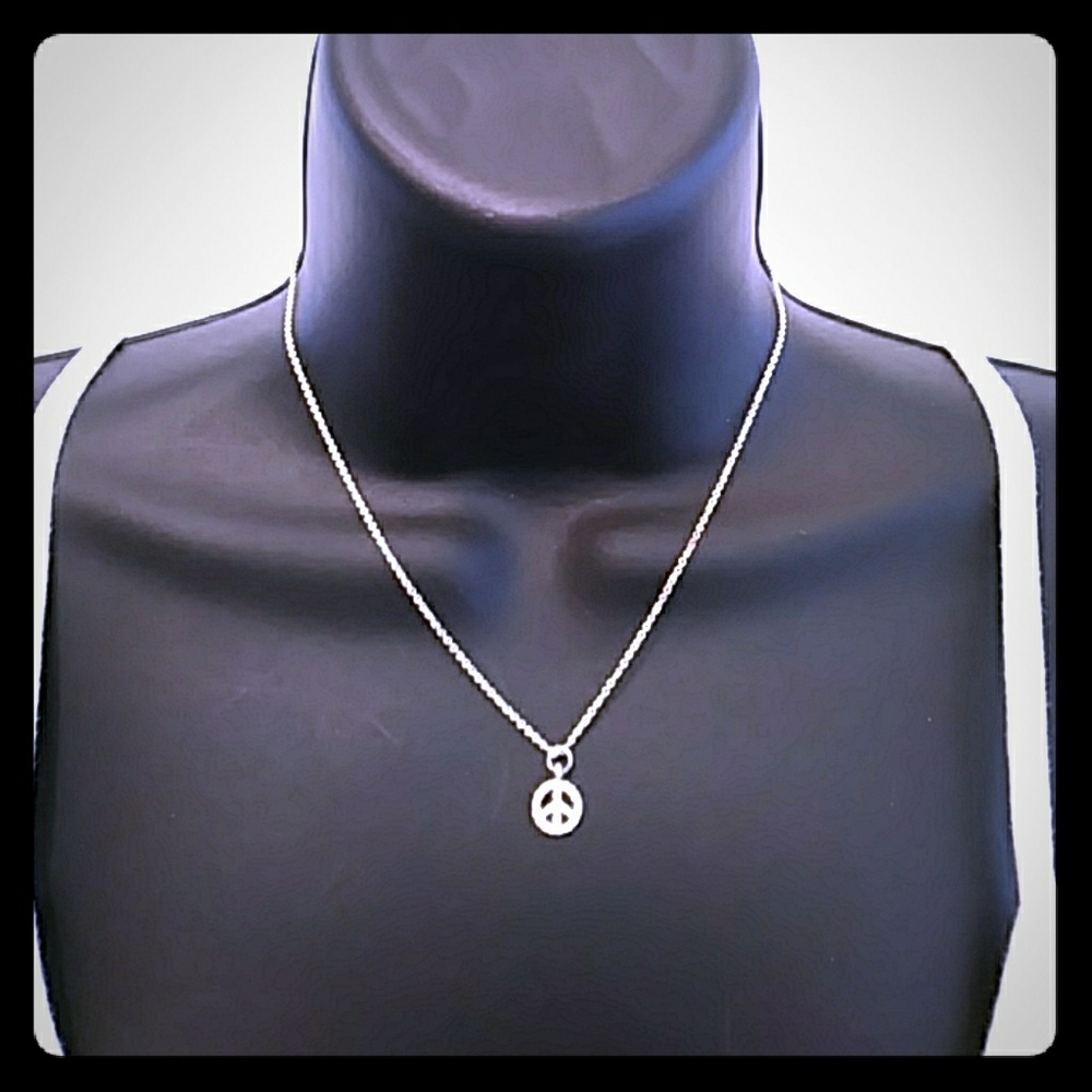 bebe Peace Necklace NWT
